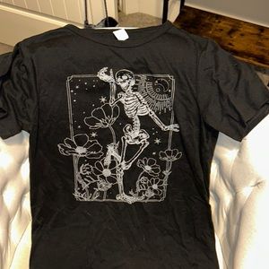 Black Skeleton T Shirt